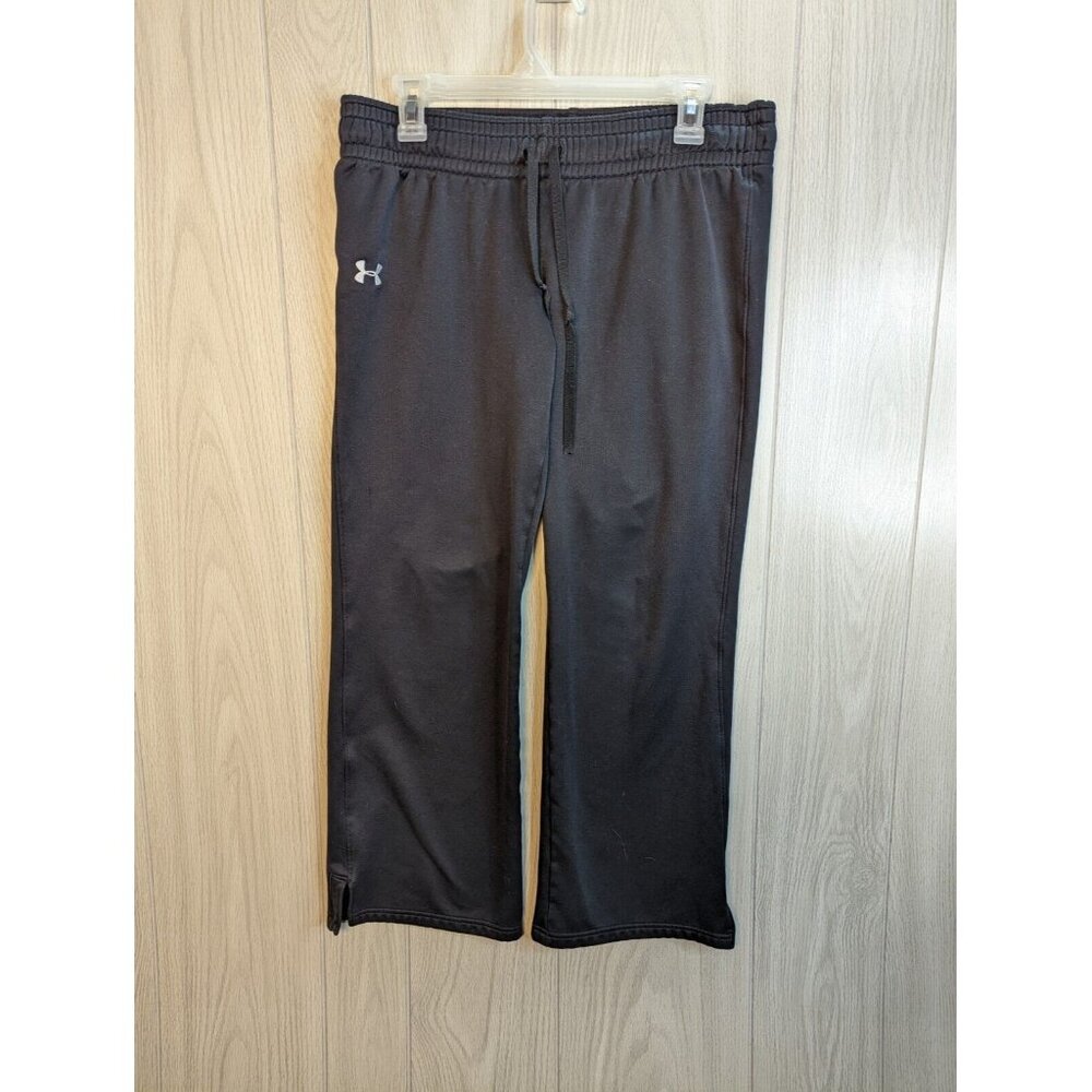 Under Armour Women's Semi-Fitted Fleece Black Pants Size small